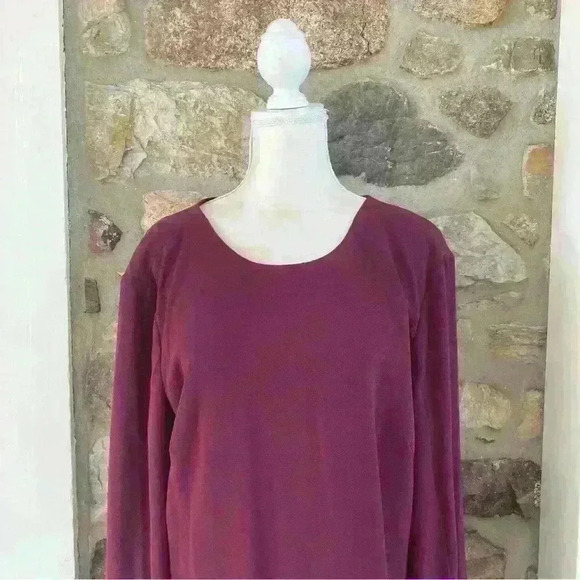 NWT Dress the Population Lillie Cape Sleeve Knit Jersey Mini Dress XXL Burgundy - Picture 5 of 16
